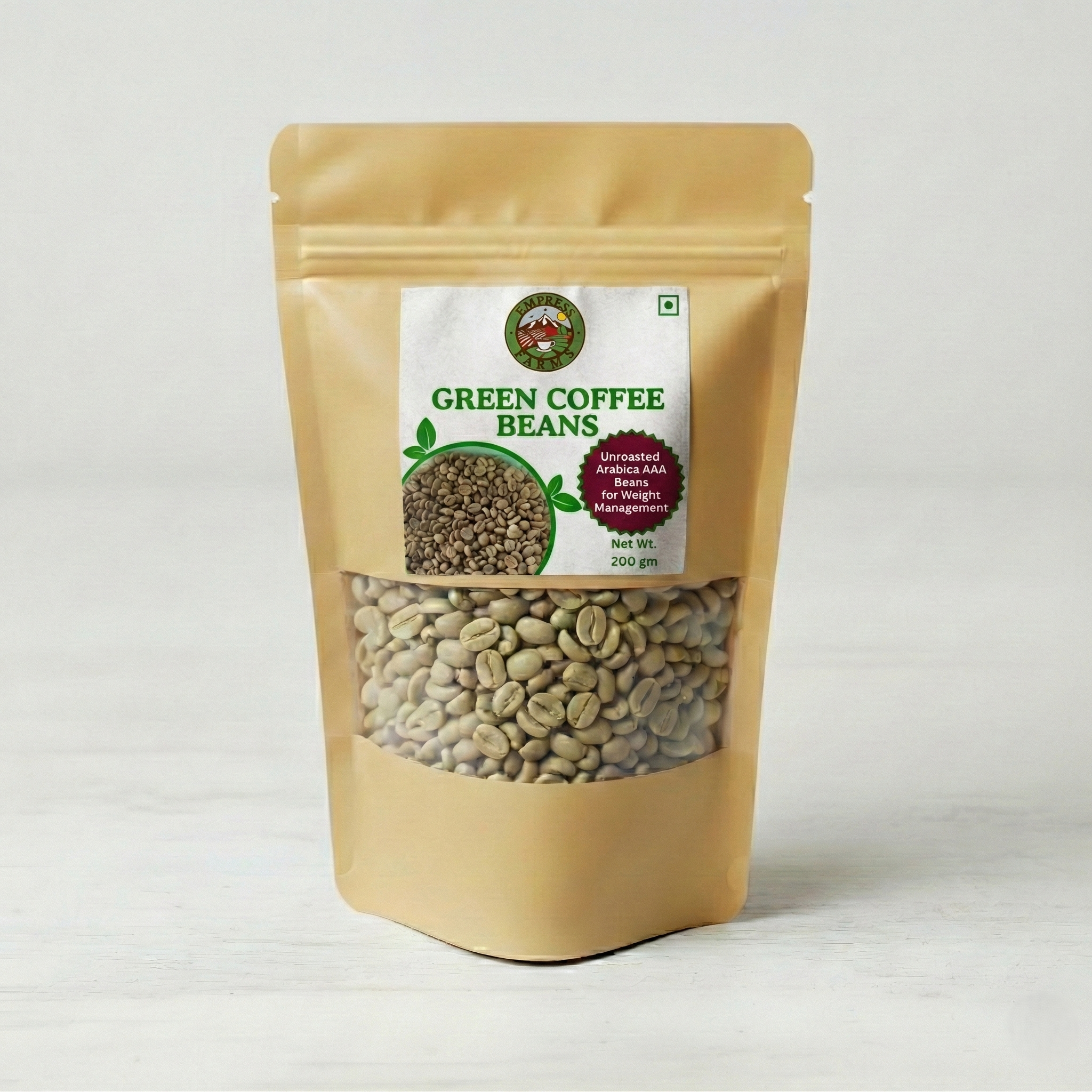 Empress Farms Green Coffee Beans 200g unroasted Arabica AAA